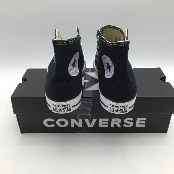 Converse Chuck Taylor All Star High Top Black Sneakers M9160 Womens Size 6.5 NEW - Picture 4 of 6